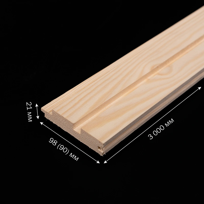 картинка Реечная вагонка 21*98(90)*3000мм сорт АВ сосна Киров (6шт/уп) от магазина Кубатура