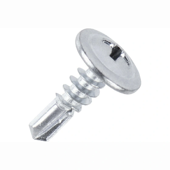 картинка Саморезы по металлу с пресс-шайбой 4.2*13мм оцинкованные от магазина Кубатура