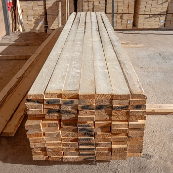 картинка Доска обрезная камерной сушки 50*150*6000мм ель/сосна 3-4 сорт дисковый распил (10-18%) от магазина Кубатура