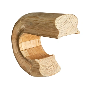 картинка Окончание к поручню 45*65мм Сосна сорт Экстра сращенное от магазина Кубатура