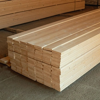 картинка Доска строганая камерной сушки 28*140*6000мм сорт АВ ель/сосна (с фаской на углах) от магазина Кубатура