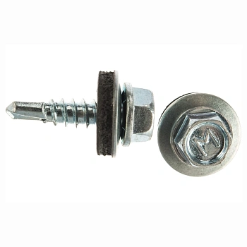 картинка Саморезы кровельные цинк 5,5*19мм металл/металл от магазина Кубатура