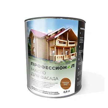 картинка Масло для Фасадов ПРОФЕССИОНАЛ Темный орех (НК-57) 0,9л от магазина Кубатура