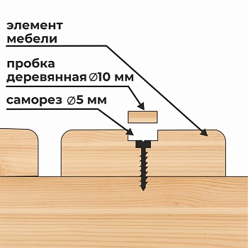 картинка Пробка ПРОФЕССИОНАЛ D10 сосна (15шт/уп) от магазина Кубатура