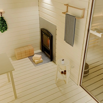 картинка Печь банная сетка Саяны Cast Витра (камни 90кг/до 18м³) от магазина Кубатура