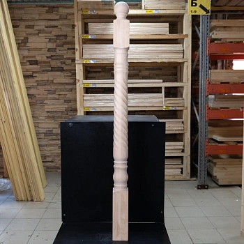 картинка Столб начальный 80*80*1200мм №32Б Береза сорт Экстра сращенный от магазина Кубатура