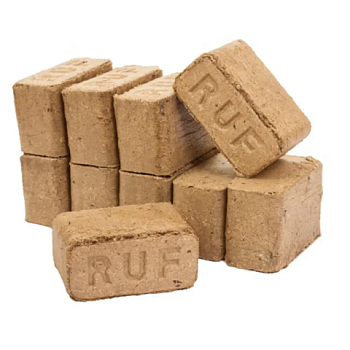 картинка Toпливный брикет RUF Xвоя 10кг магазин Кубатура являющийся официальным дистрибьютором в России  картинка Toпливный брикет RUF Xвоя 10кг от магазина Кубатура