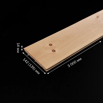 картинка Имитация бруса Кедр сибирский 14*142(135)*3000мм сорт АВ от магазина Кубатура