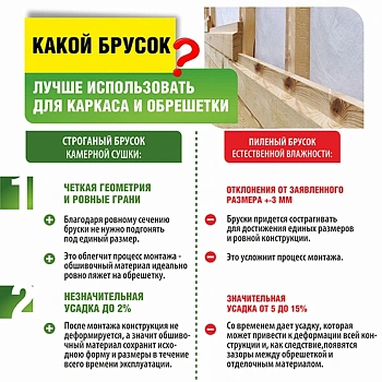 картинка Брусок строганый камерной сушки 30*40*2500мм сорт АВ ель/сосна от магазина Кубатура