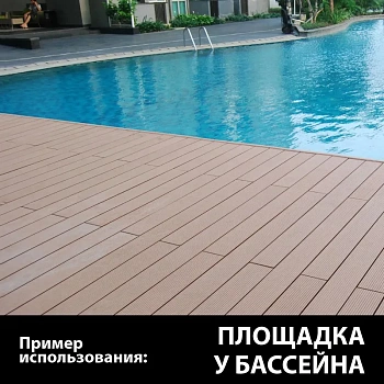 картинка ДПK доска террасная вельвет 24*143*3000мм шоколад комфорт от магазина Кубатура