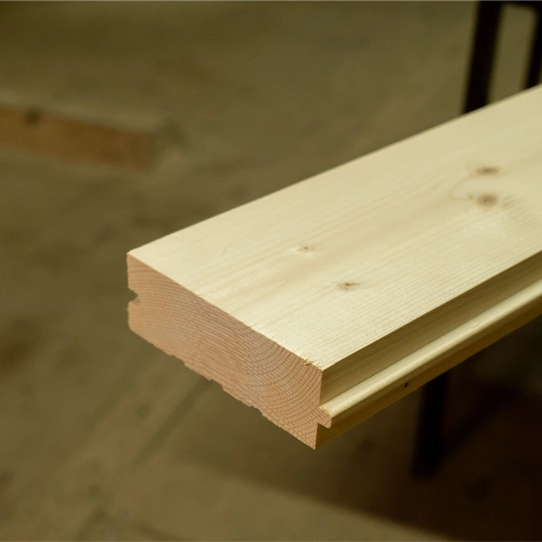 картинка Доска пола шпунтованная ель/сосна 45*145(136)*1000мм сорт АВ от магазина Кубатура