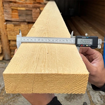 картинка Доска обрезная камерной сушки 50*150*6000мм Отборная 1 сорт Ель 100% дисковый распил (10-15%) от магазина Кубатура