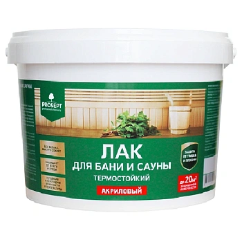 картинка Лак для бани и сауны термостойкий Prosept 2л от магазина Кубатура