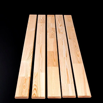 картинка Доска декоративная 18*98*1600мм сосна сорт Экстра сращенная (с фаской R5 на углах) от магазина Кубатура