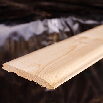 картинка Имитация бруса Финский профиль ель/сосна 17*143(135)*1000мм сорт АВ (5шт/уп) от магазина Кубатура