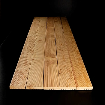 картинка Террасная доска Вельвет 27*142*4000мм сорт АВ лиственница от магазина Кубатура