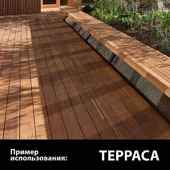 картинка Палубная доска 28*120*4000мм сорт А лиственница от магазина Кубатура