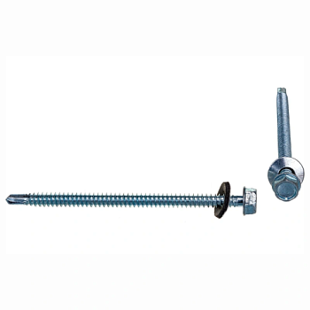 картинка Саморезы кровельные цинк 6,3*102мм металл/металл от магазина Кубатура