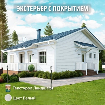 картинка Текстурол ЛАНДШАФТ Белый 2.5л полукроющая пропитка-антисептик для древесины от магазина Кубатура