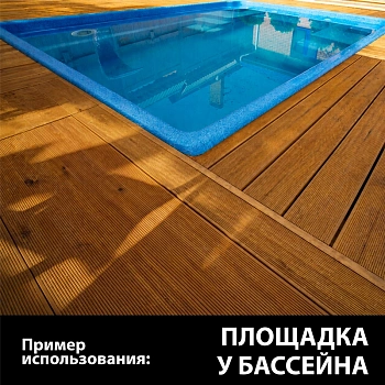 картинка Террасная доска Вельвет 27*142*1000мм сорт АВ лиственница от магазина Кубатура