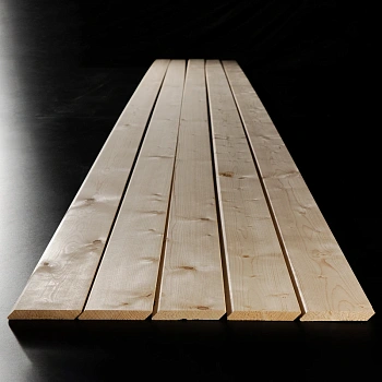 картинка Планкен скошенный 20*145*6000мм сорт АВ Ель 100% от магазина Кубатура