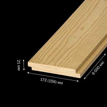картинка Скандинавская фасадная доска профиль UYS 21*172(156)*6000мм 100% Ель сорт АВ Архангельск от магазина Кубатура