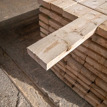 картинка Доска обрезная 50*150*6000мм 1-3 сорт (ГОСТ 8486-86) естественной влажности хвойные породы от магазина Кубатура