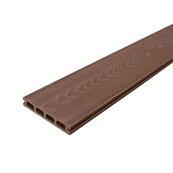картинка ДПK доска террасная вельвет 24*143*3000мм шоколад комфорт от магазина Кубатура