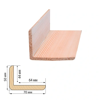 картинка Угол наружный сосна 70*50*2500мм сорт Экстра сращенный от магазина Кубатура