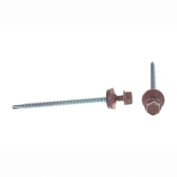 картинка Саморезы кровельные 4,8*70мм RAL 8017 (шоколад) металл/дерево от магазина Кубатура