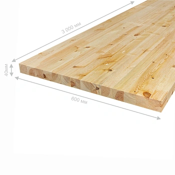 картинка Площадка 40*600*3000мм Ель/Сосна сорт АВ сращенная от магазина Кубатура