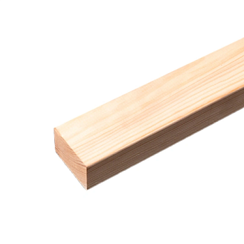 картинка Брусок сращенный для перегородок 40*60*3000мм сосна сорт Экстра (с фаской R3 на углах) от магазина Кубатура