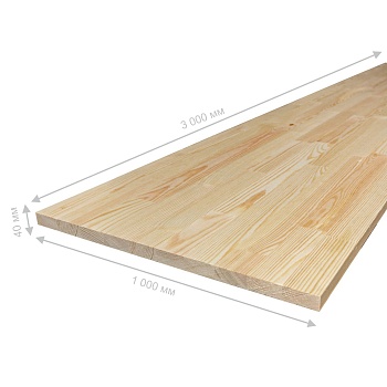 картинка Площадка 40*1000*3000мм Лиственница сорт А сращенная от магазина Кубатура