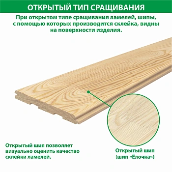 картинка Имитация бруса 15*135*(130)*6000мм сорт Экстра сосна сращенная (5шт/уп) от магазина Кубатура