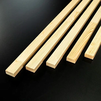 картинка Брусок сращенный для перегородок 25*50*3000мм сосна сорт Экстра (прямой без фаски) от магазина Кубатура