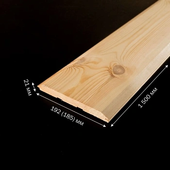 картинка Имитация бруса ель/сосна 21*192(185)*1500мм сорт АВ Киров от магазина Кубатура