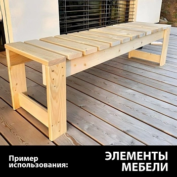 картинка Доска строганая камерной сушки 36*140*6000мм сорт AB ель/сосна (с фаской на углах) от магазина Кубатура