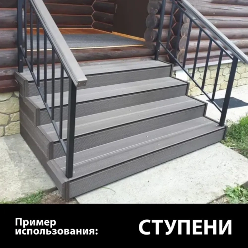 картинка ДПK доска террасная вельвет 24*143*3000мм венге комфорт от магазина Кубатура