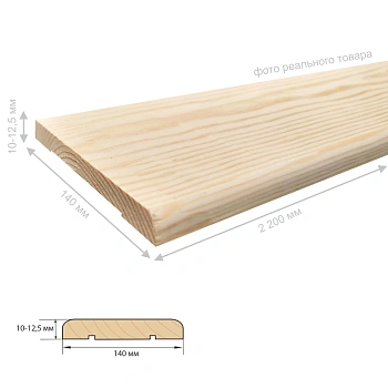 картинка Наличник сосна плоский 140*2200мм сорт Экстра от магазина Кубатура