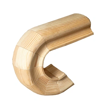 картинка Окончание к поручню 45*65мм Сосна сорт Экстра сращенное от магазина Кубатура