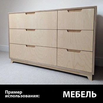 картинка Фaнера ФК 4*1525*1525мм сорт 4/4 ГОСТ от магазина Кубатура