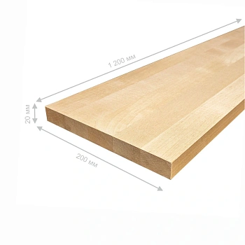 картинка Подступенник 20*200*1200мм Береза сорт Экстра сращенный от магазина Кубатура