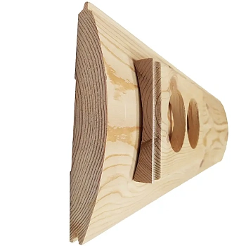 картинка Накладка для розеток под Блок-Хаус 36мм двойная с отверстием 185*113мм от магазина Кубатура