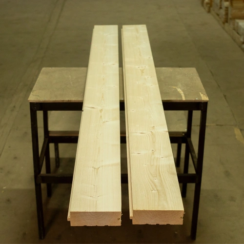 картинка Доска пола шпунтованная ель/сосна 45*145(136)*1000мм сорт АВ от магазина Кубатура