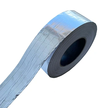 картинка Kлейкая лента армированная алюминиевая ПРОФЕССИОНАЛ для пароизоляции влажных помещений 50мм*50м от магазина Кубатура