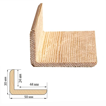 картинка Угол наружный сосна 50*30*2500мм сорт Экстра сращенный от магазина Кубатура