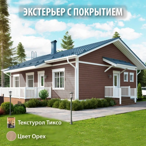картинка Текстурол ТИКСО Орех 3л деревозащитное средство от магазина Кубатура