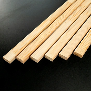 картинка Рейка сращенная для декора стен 20*40*3000мм сосна сорт Экстра (с фаской R5 на углах) от магазина Кубатура