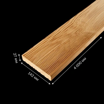 картинка Террасная доска Вельвет 27*142*4000мм сорт АВ лиственница от магазина Кубатура