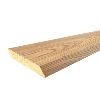 картинка Планкен скошенный 20*140*2500мм сорт АВ лиственница от магазина Кубатура